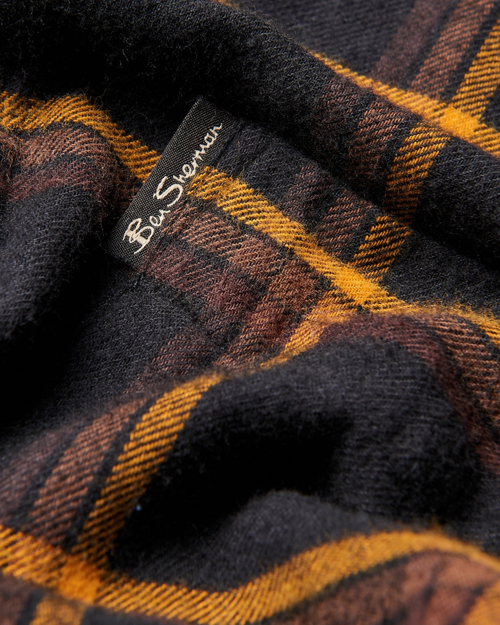 Oversized Brush Check Long Sleeve | Black