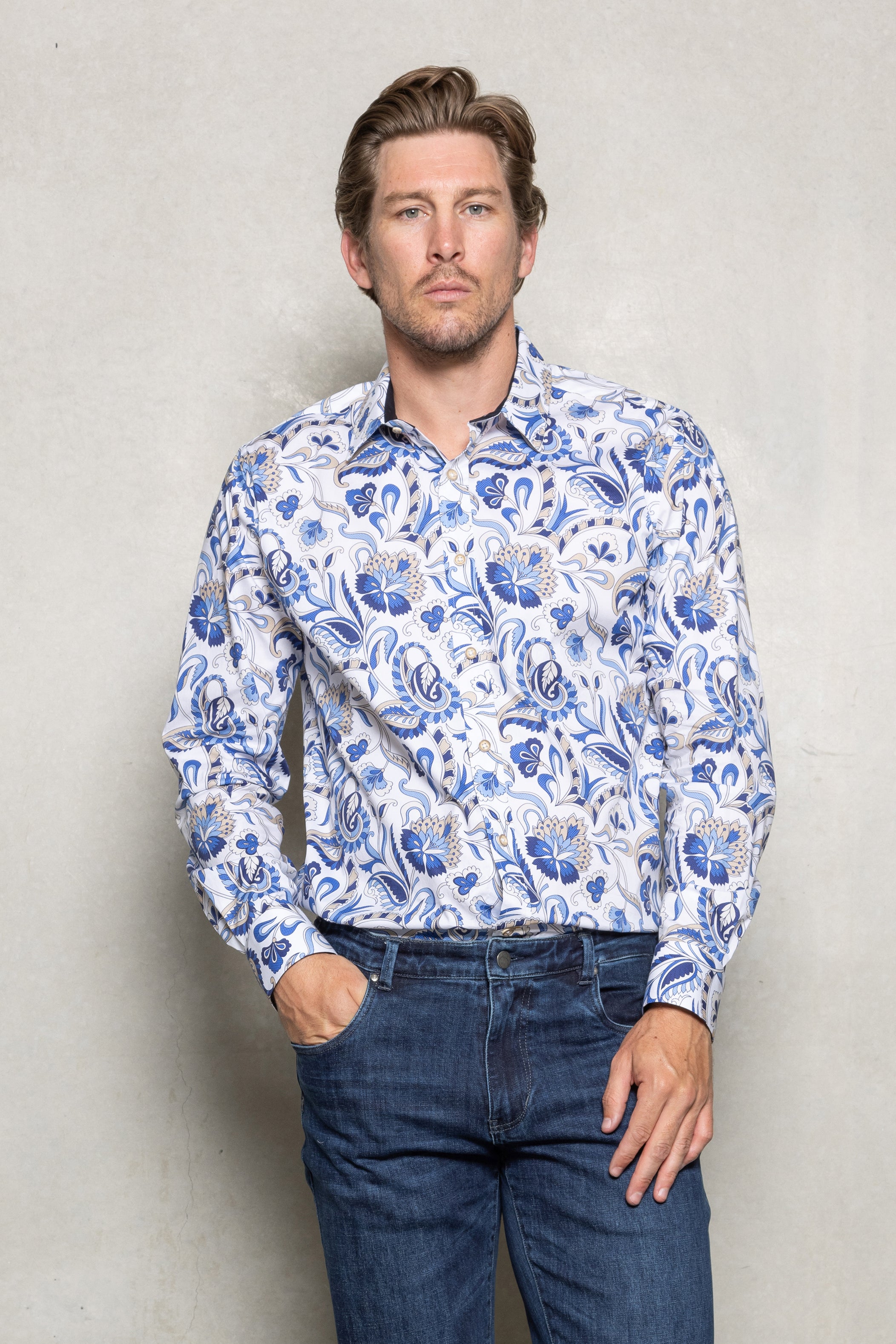 Blake Shirt | Cerulean