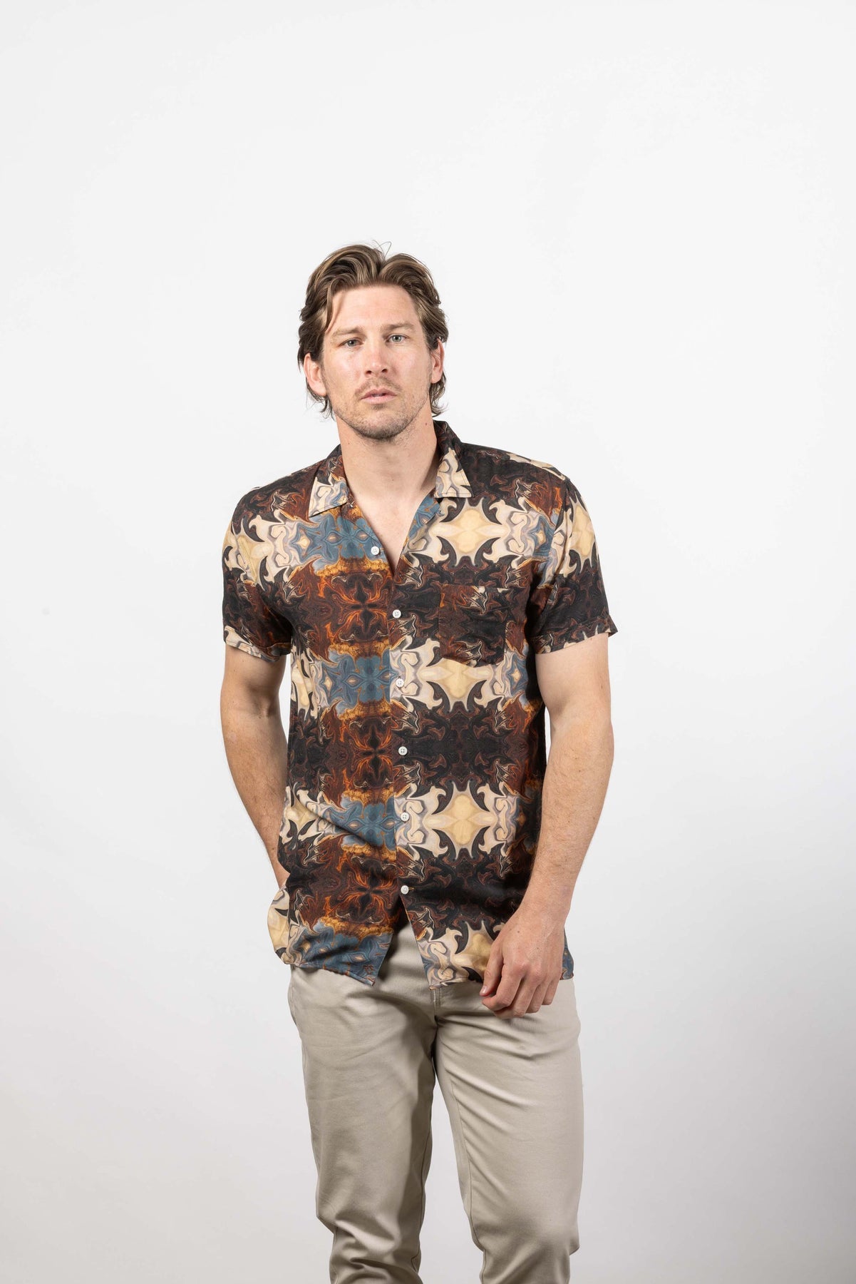 Dale Short Sleeve Shirt | Stormy Seas