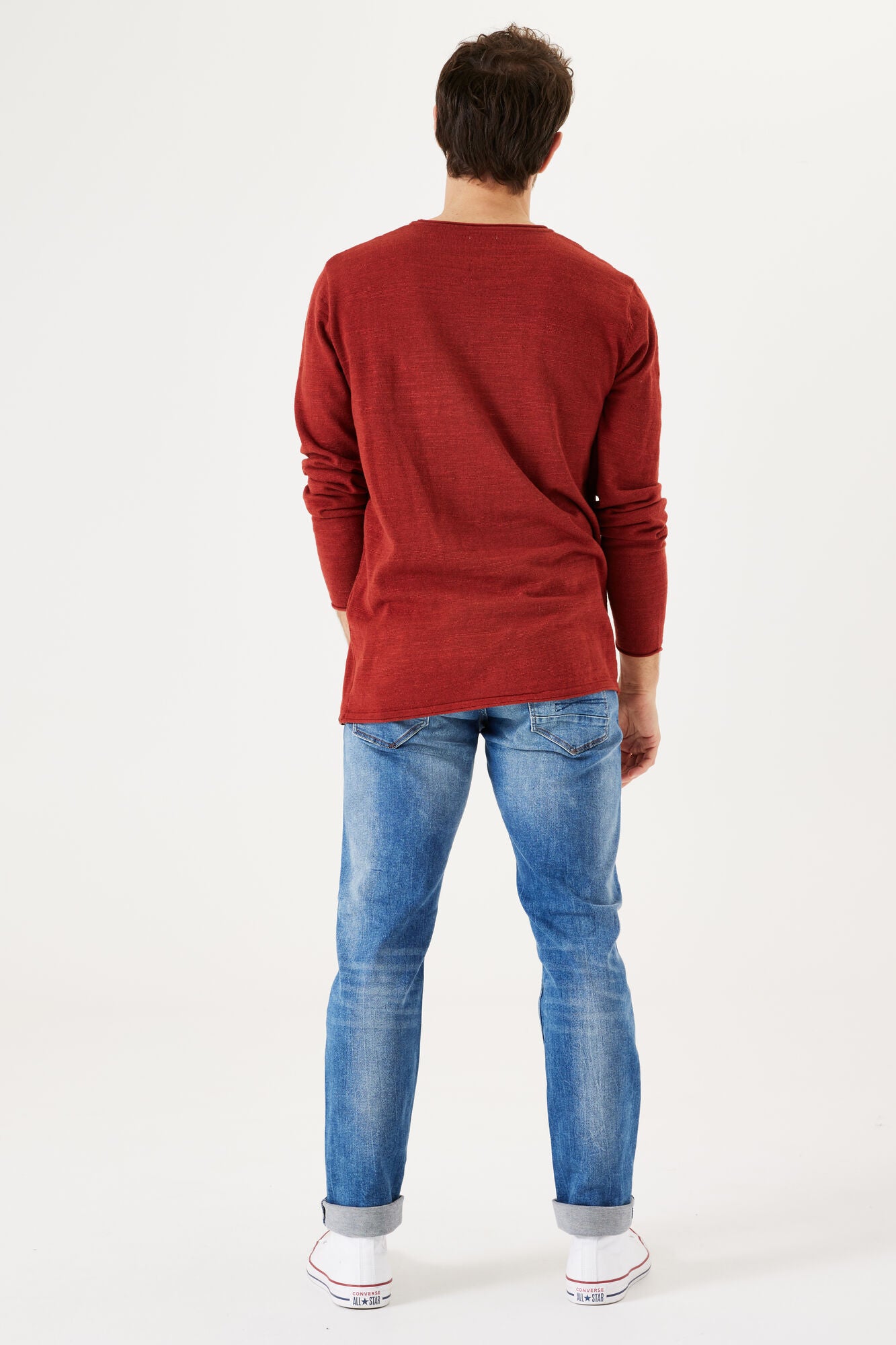 Mens Pullover | Garnet Red