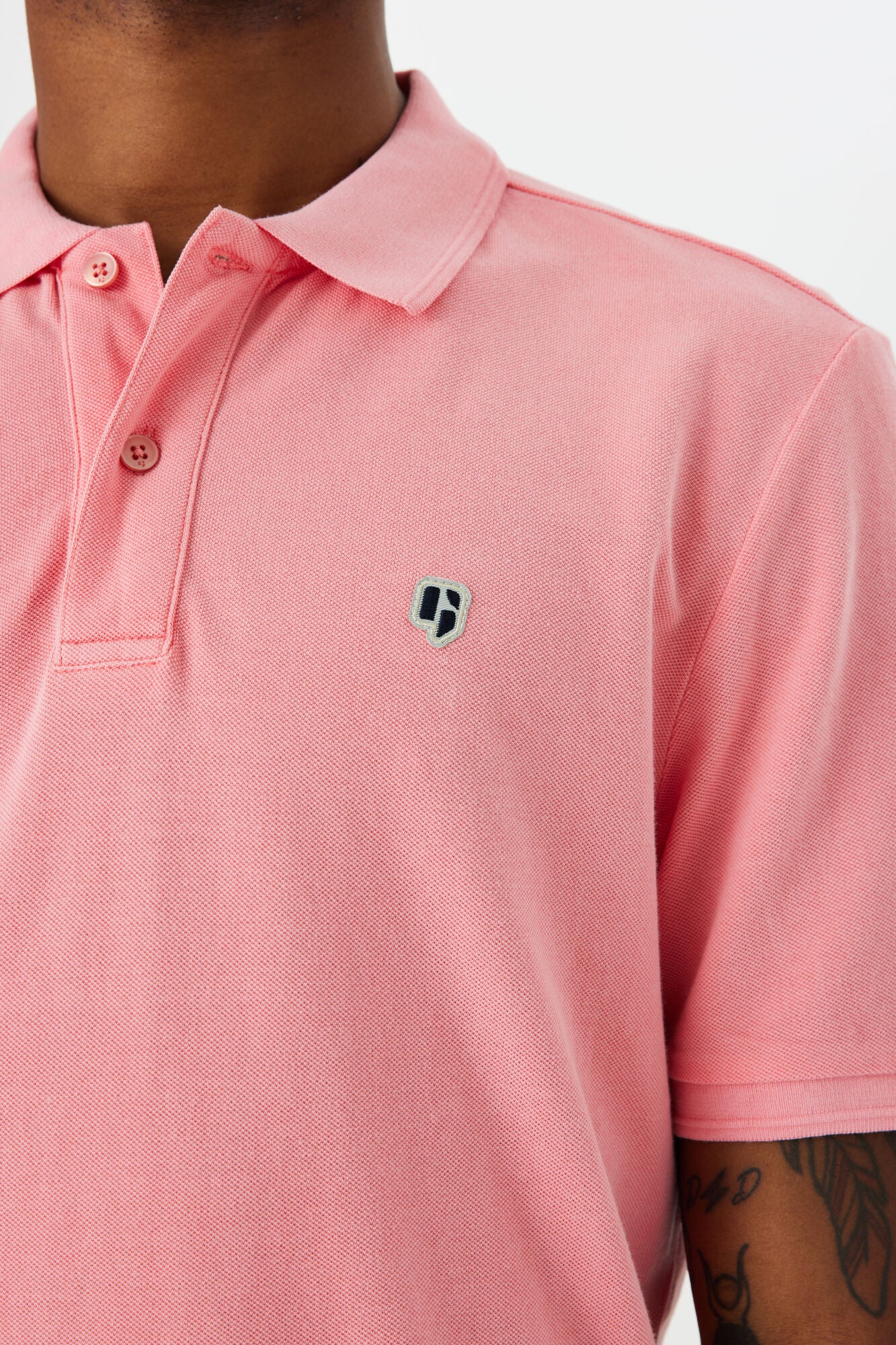 Mens S/S Polo | Bright Coral