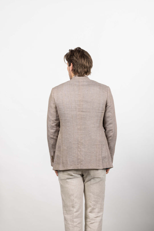 Johnson Linen Blazer Houndstooth | Orion