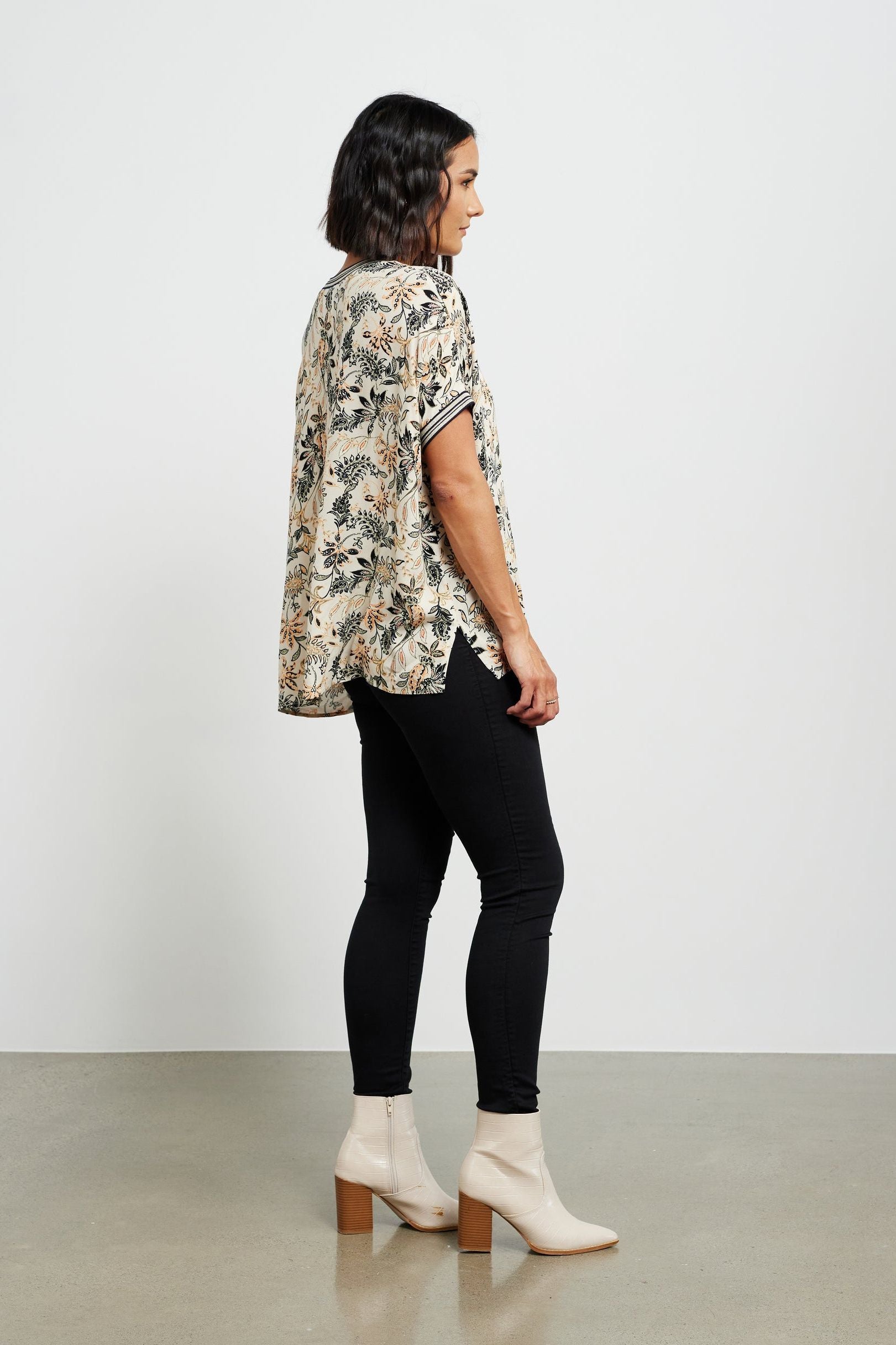 Callie Top | Filigree Print