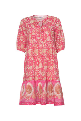 Chantilly Dress | Hot Pink Multi