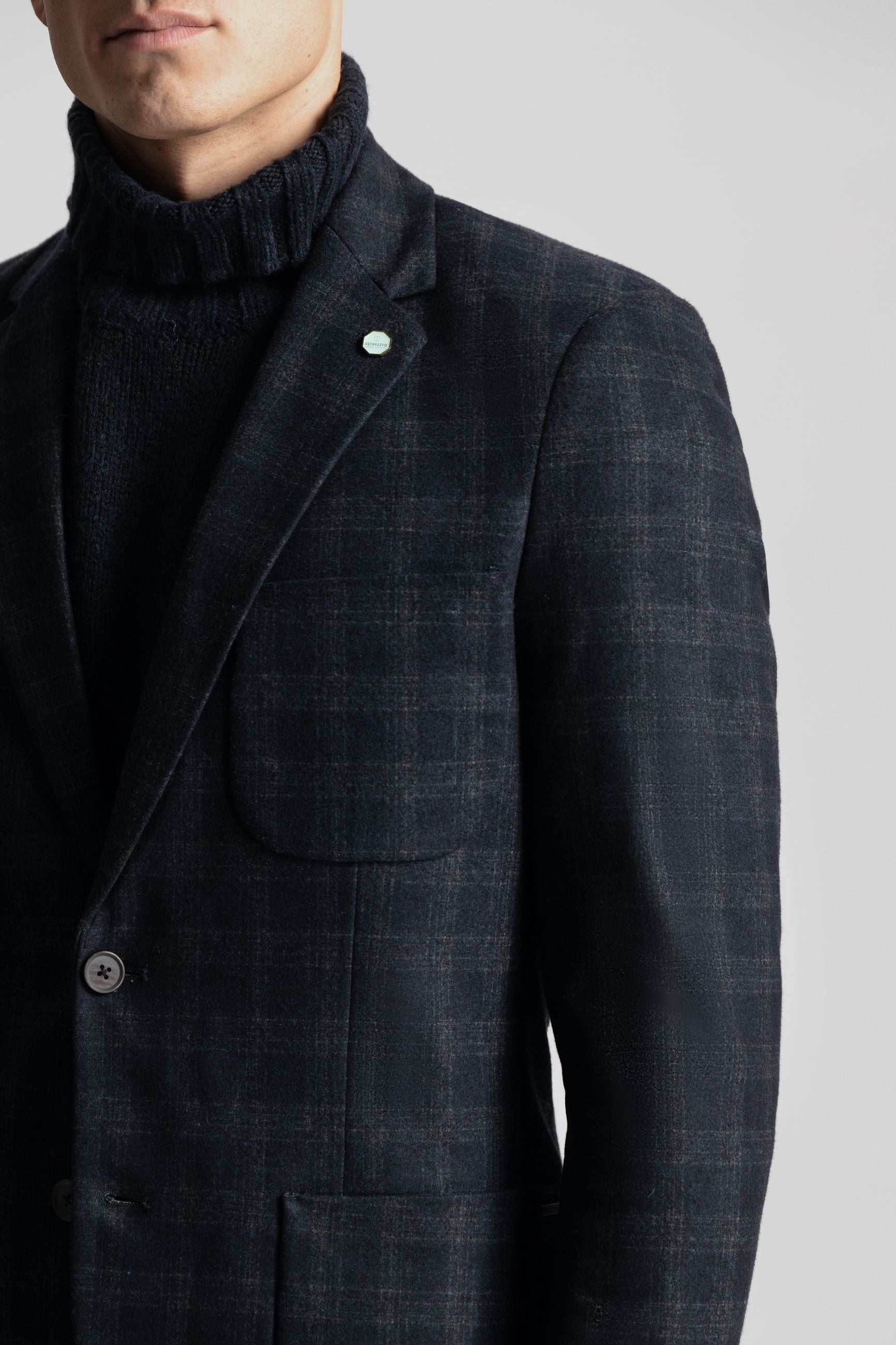 Travel Check Blazer | Blue Nights