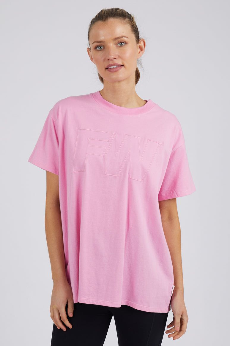 FW Embroidery Tee - Pink