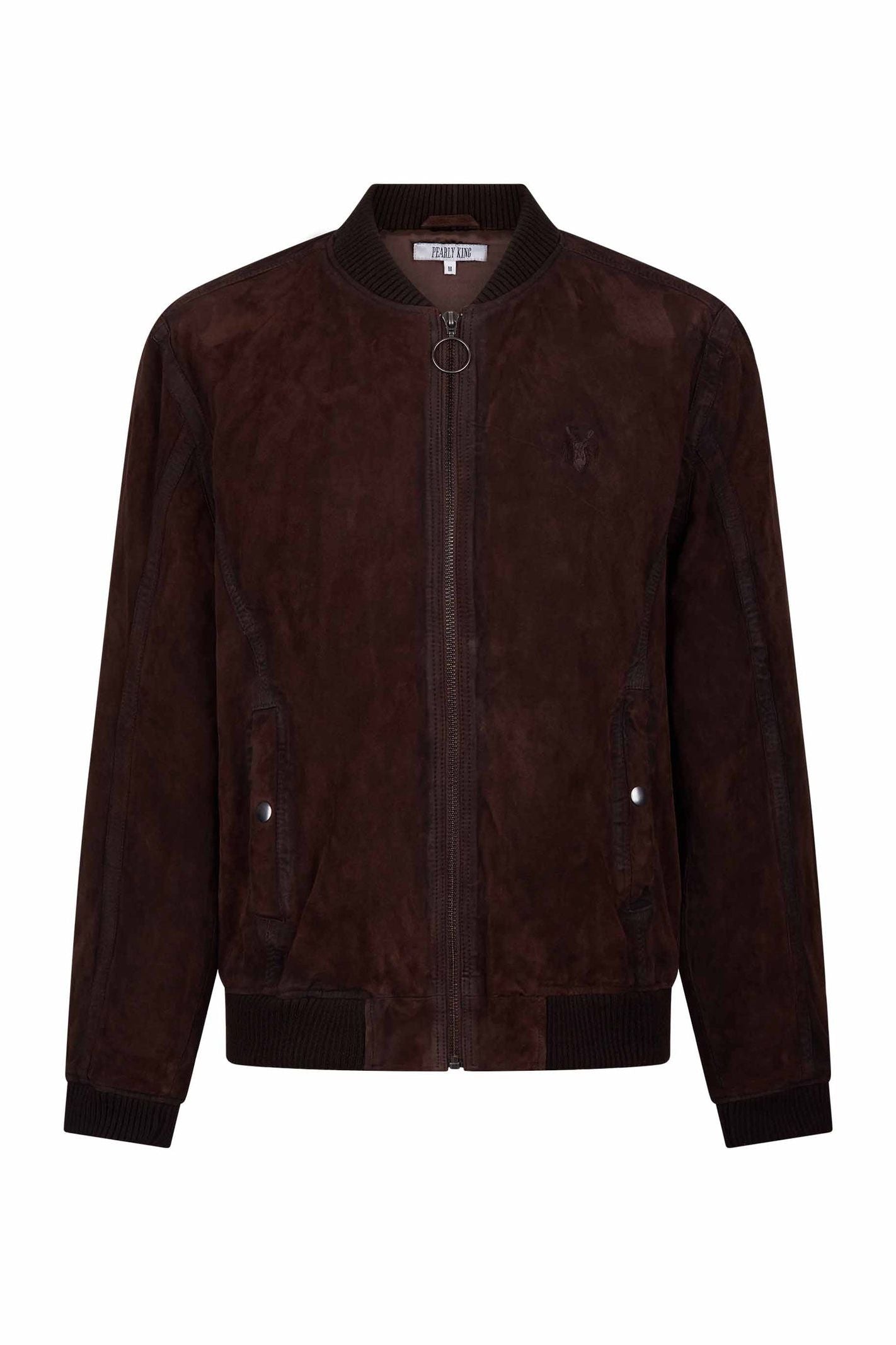 Union Leather Bomber Jacket | Brown