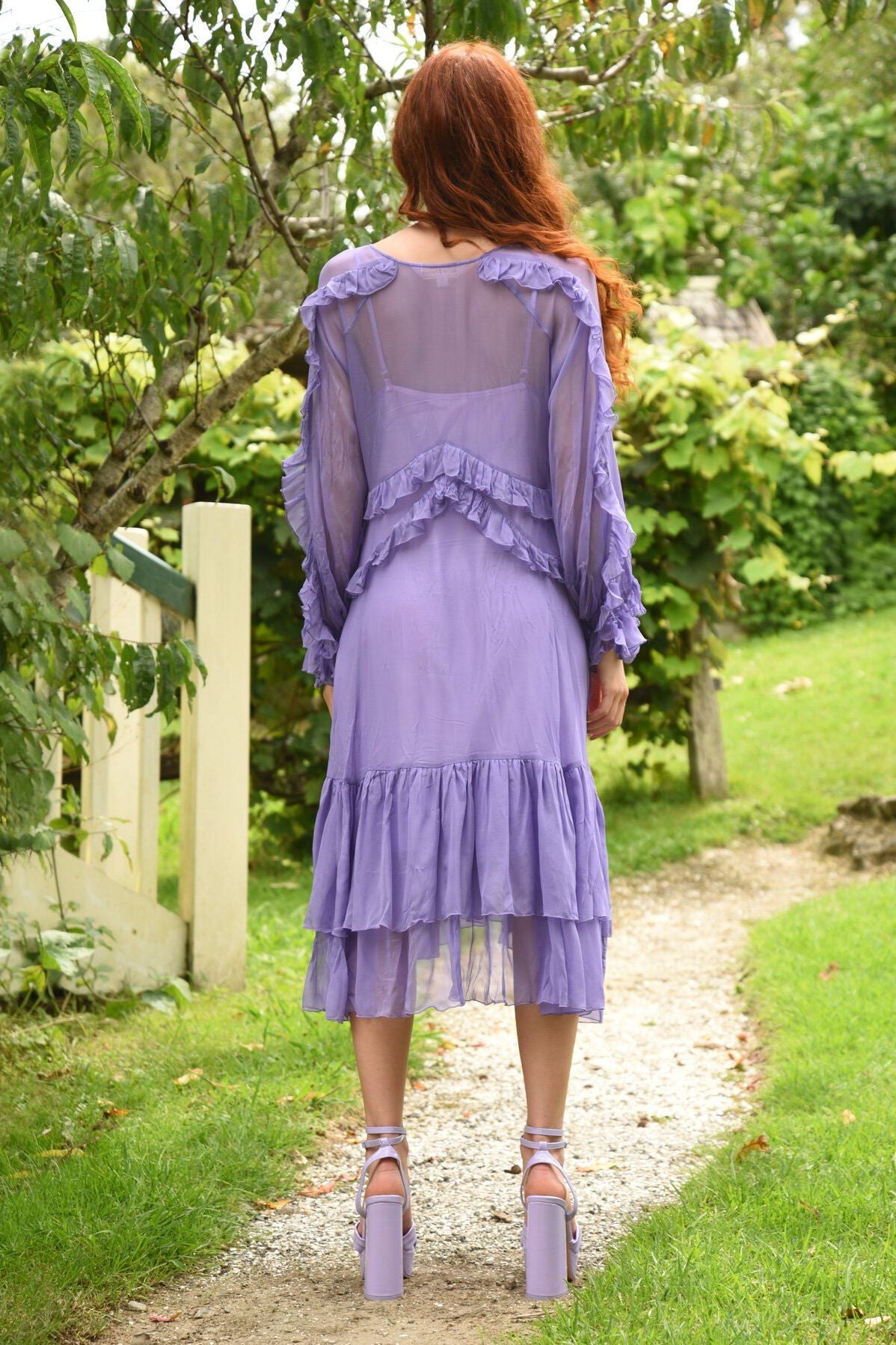 Frill At Ease Dress | Lilac