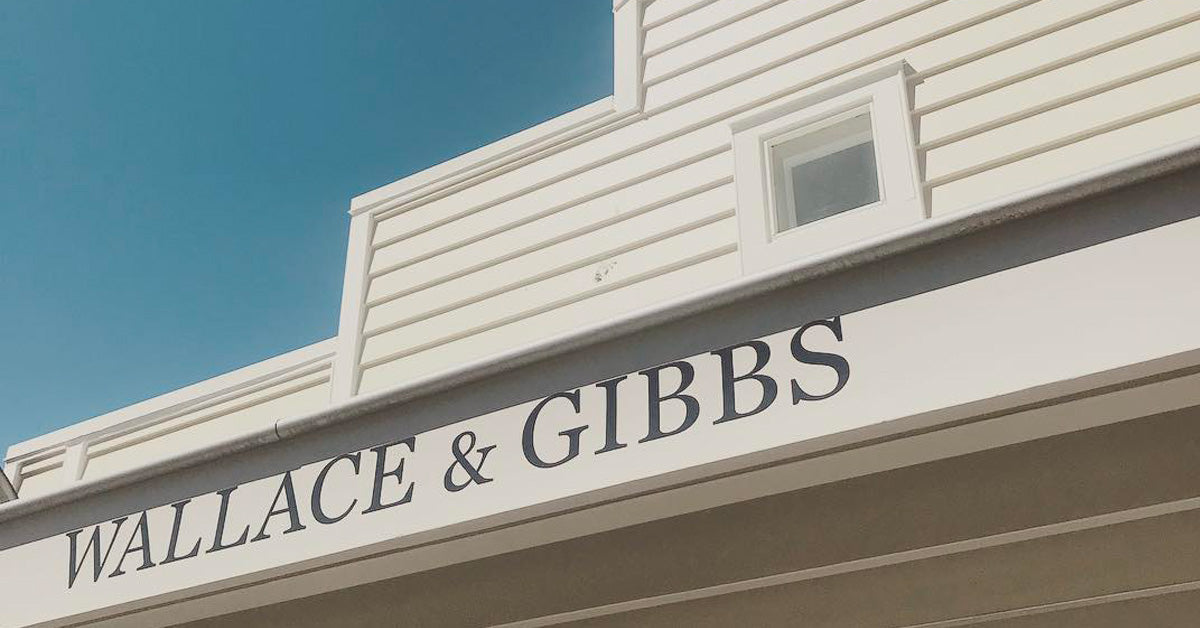 The front of the Wallace & Gibbs boutique fashion store in Arrowtown, NZ