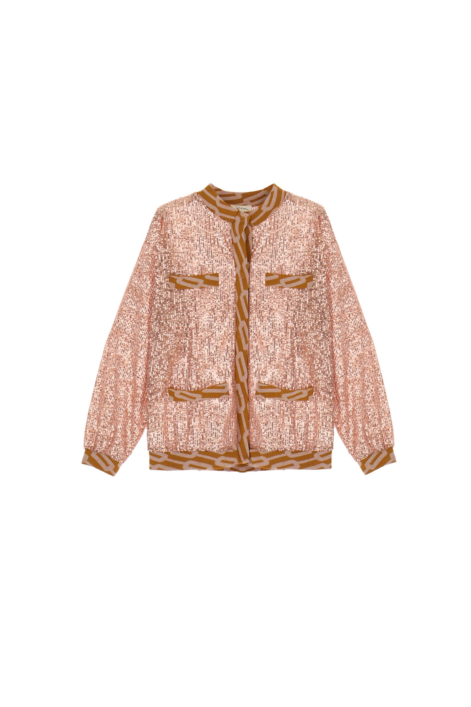 Dixie Sequinned Jacket - Cipria