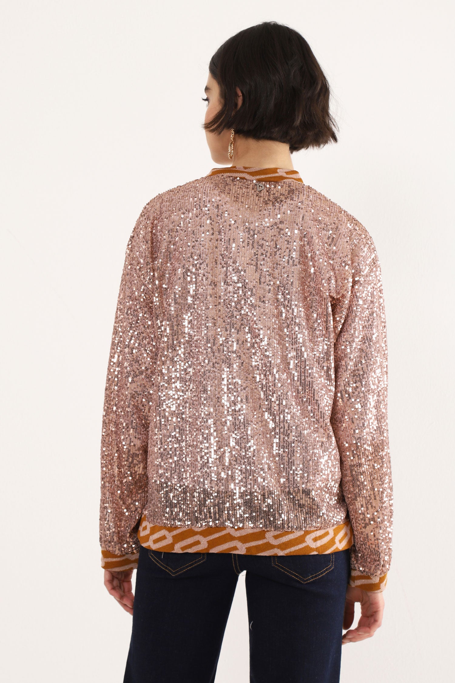 Dixie Sequinned Jacket - Cipria