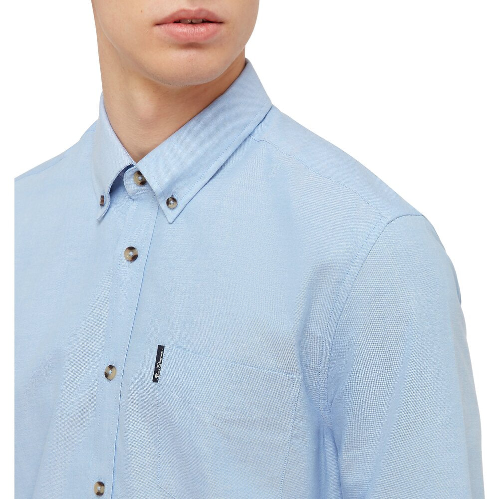 Ben Sherman LS Oxford Mod Fit Shirt - Blue