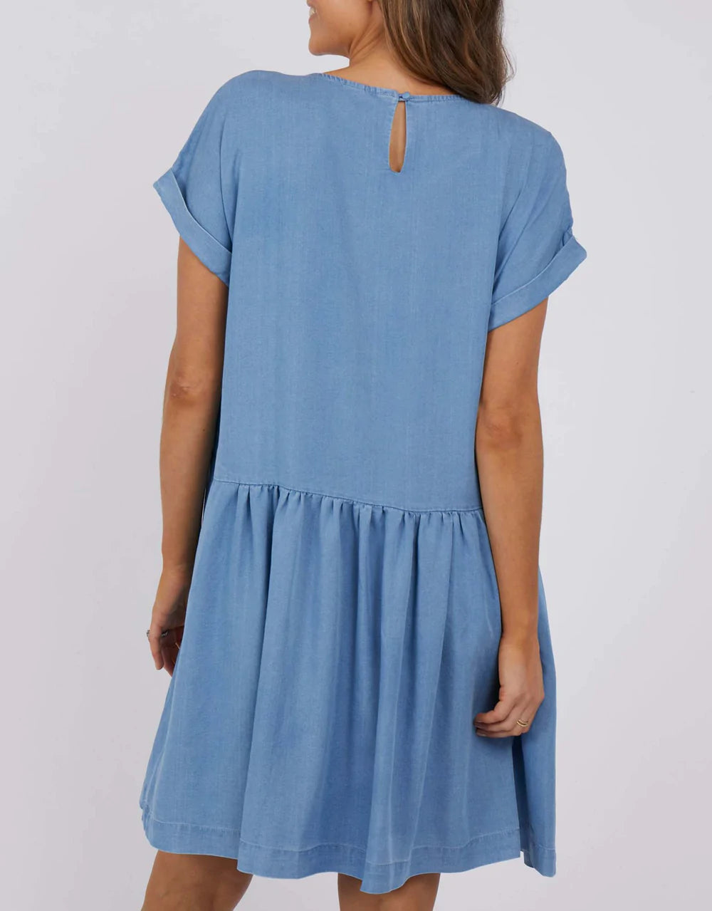 Harlow Chambray Dress - Blue